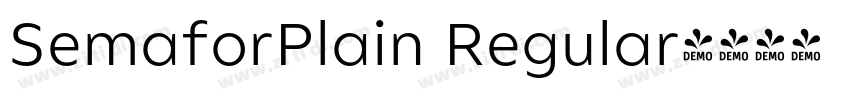 SemaforPlain Regular字体转换